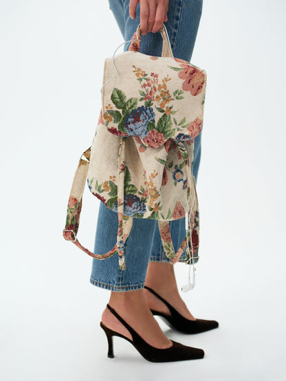 Betsy Floral Backpack Cream - For Love & Lemons