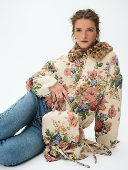 Betsy Floral Backpack Cream - For Love & Lemons
