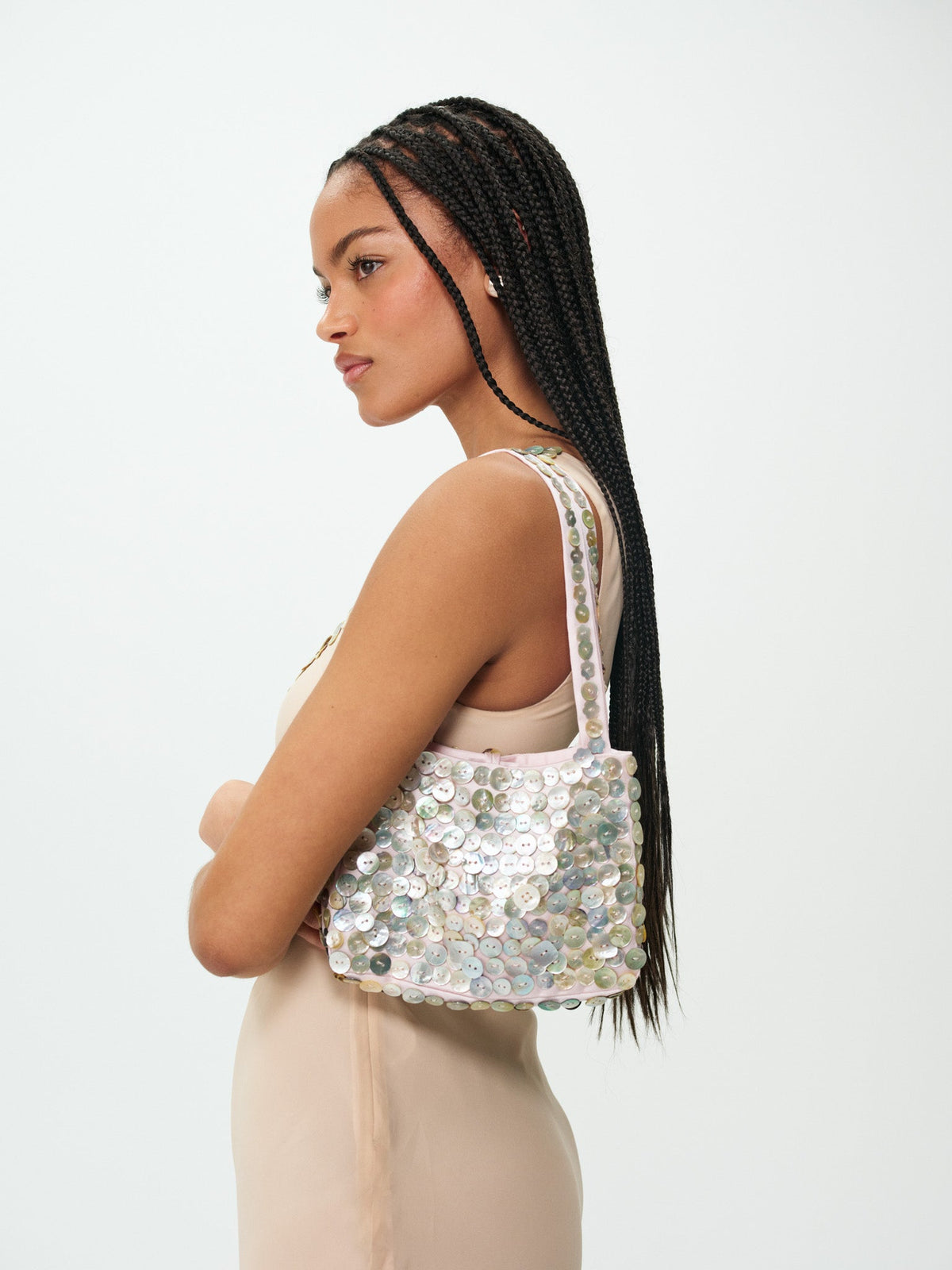 Joanne Button Bag Pink - For Love & Lemons