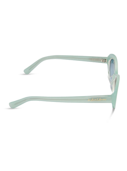 Sabrina Oval Sunglasses Green - For Love & Lemons
