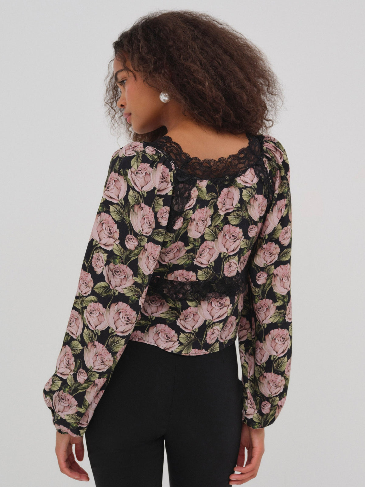 Clarisse Blouse Black - For Love & Lemons