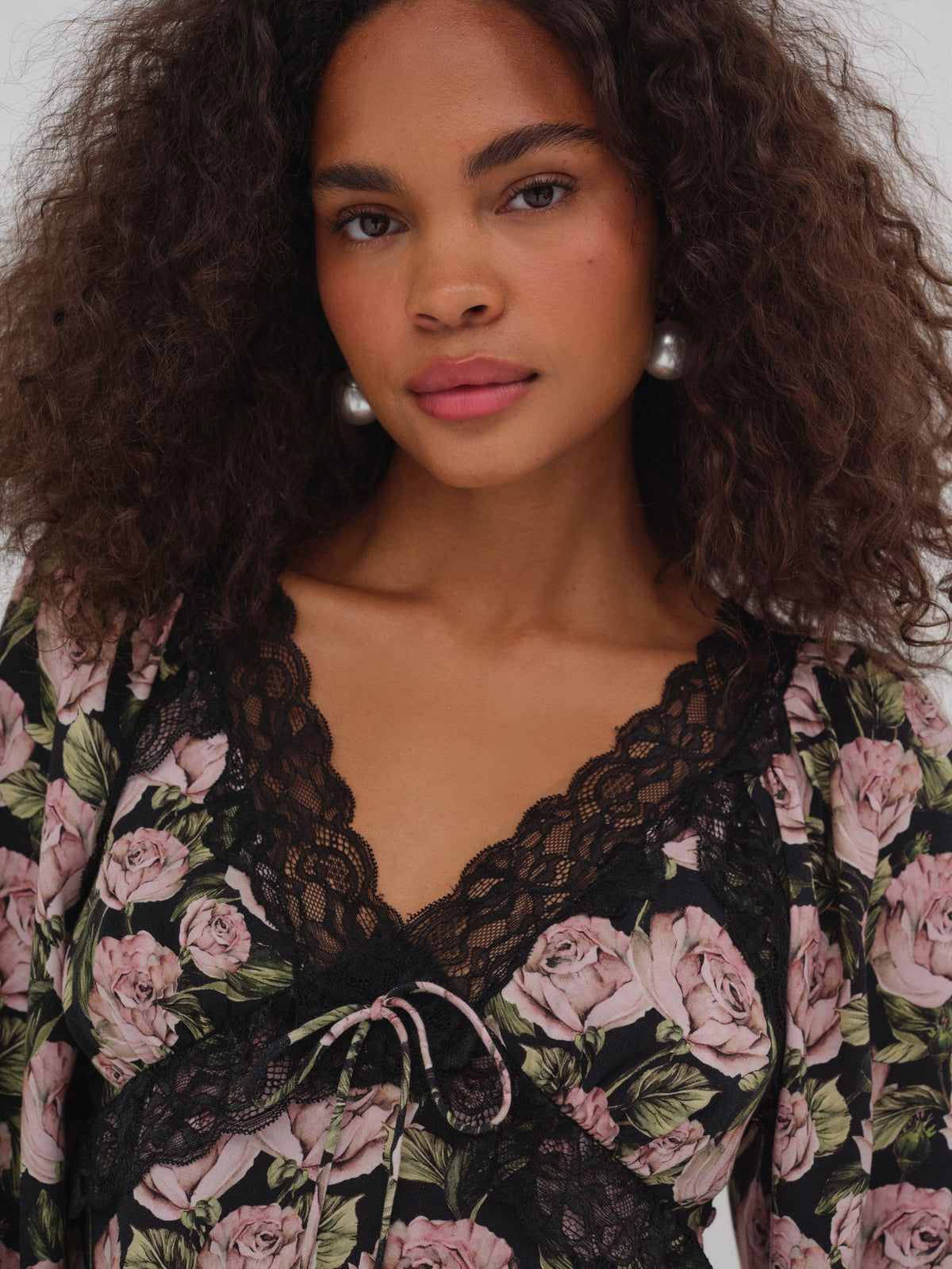 Clarisse Blouse Black - For Love & Lemons