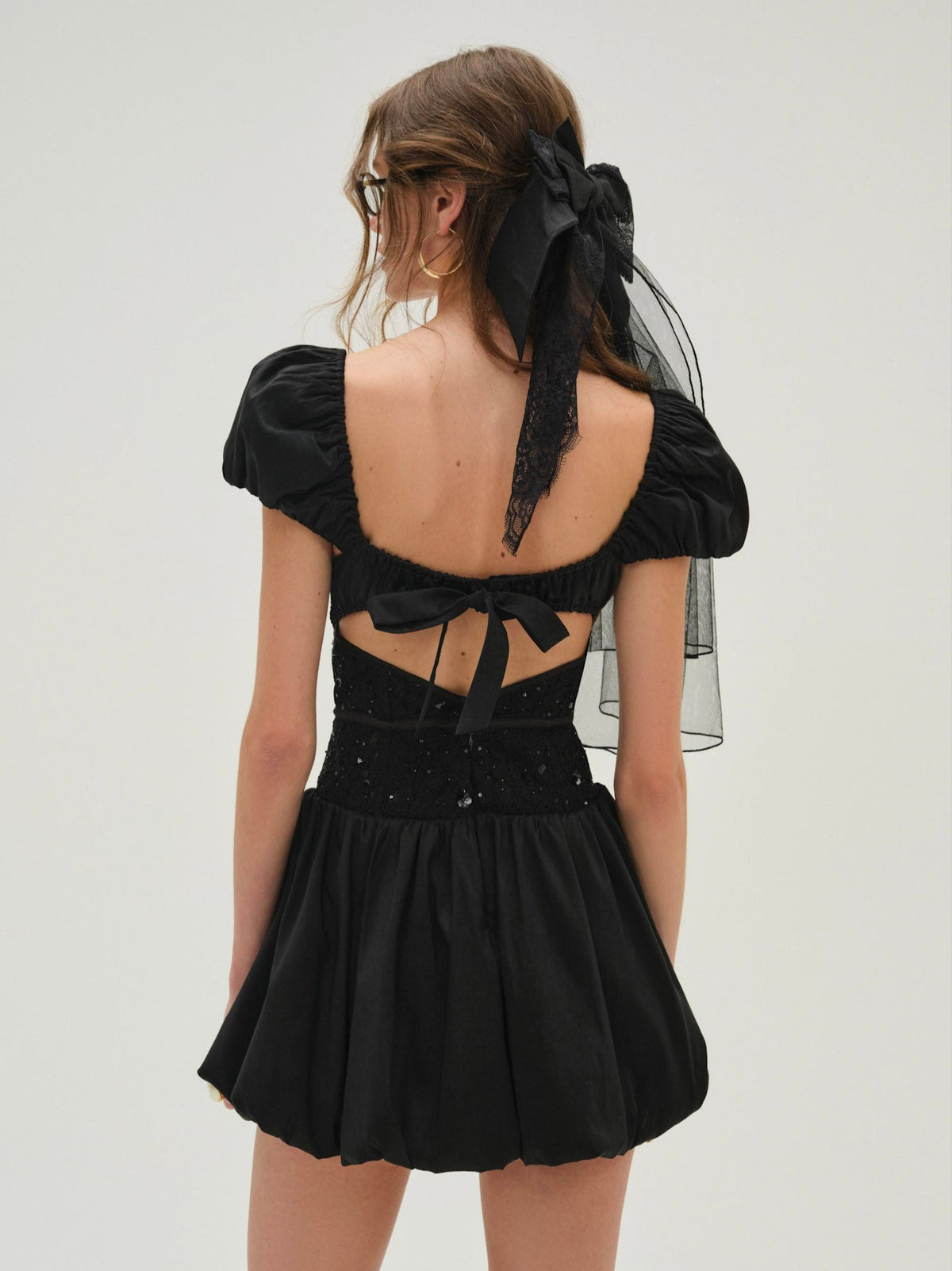 Mckenna Mini Dress Black - For Love & Lemons