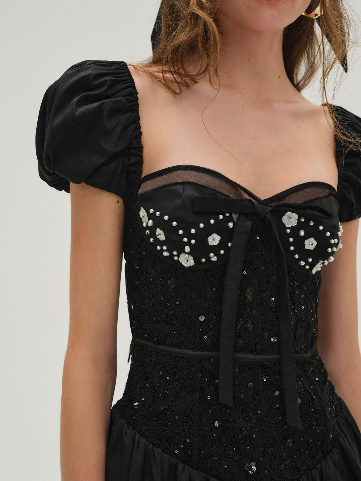 Mckenna Mini Dress Black - For Love & Lemons