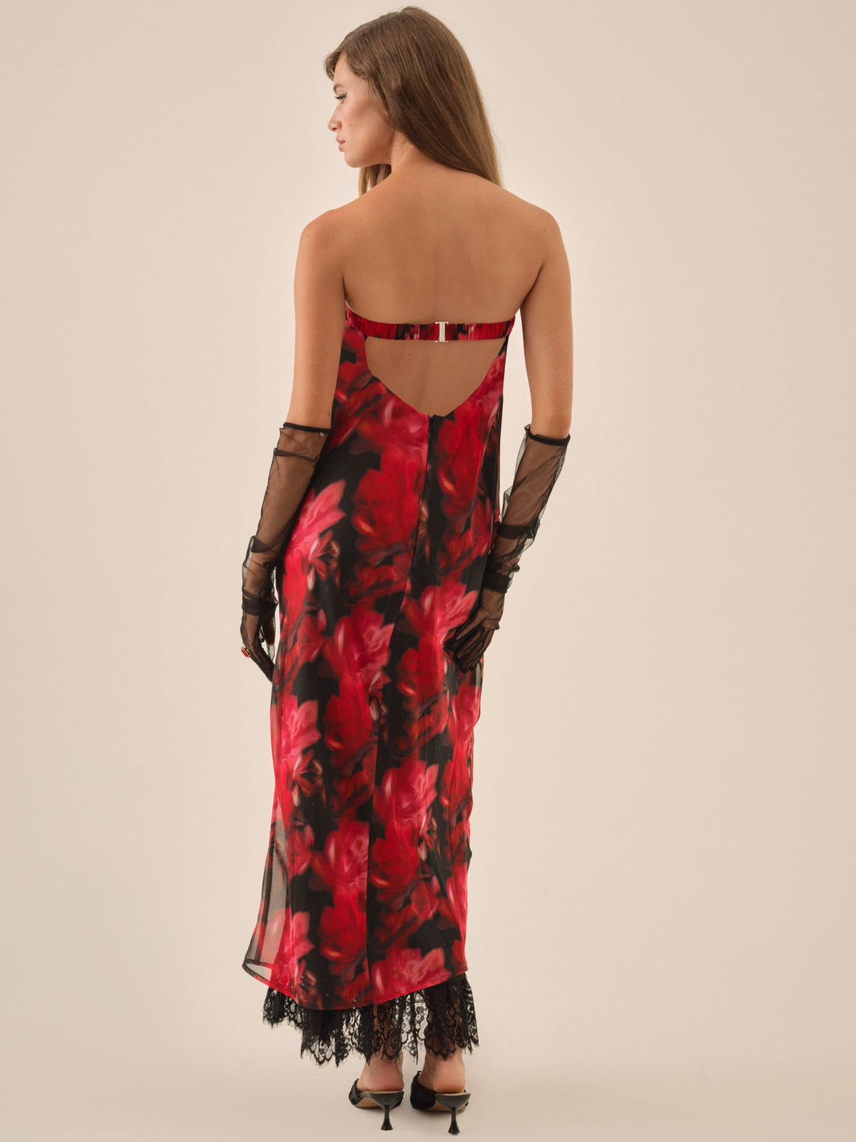Dark Romance Maxi Dress Red - For Love & Lemons