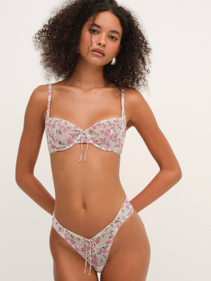 Lottie Underwire Bra Cream Pink - For Love & Lemons