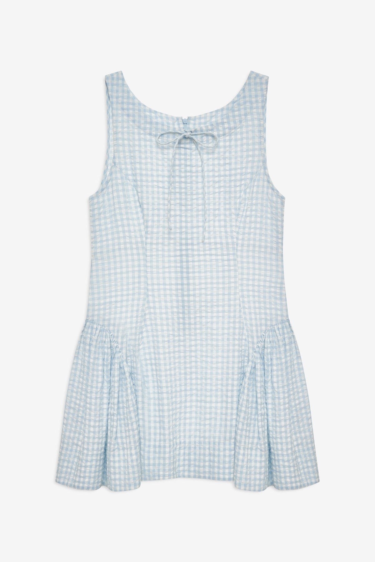 Scotch Bonnet Gingham Mini Dress Blue - For Love & Lemons