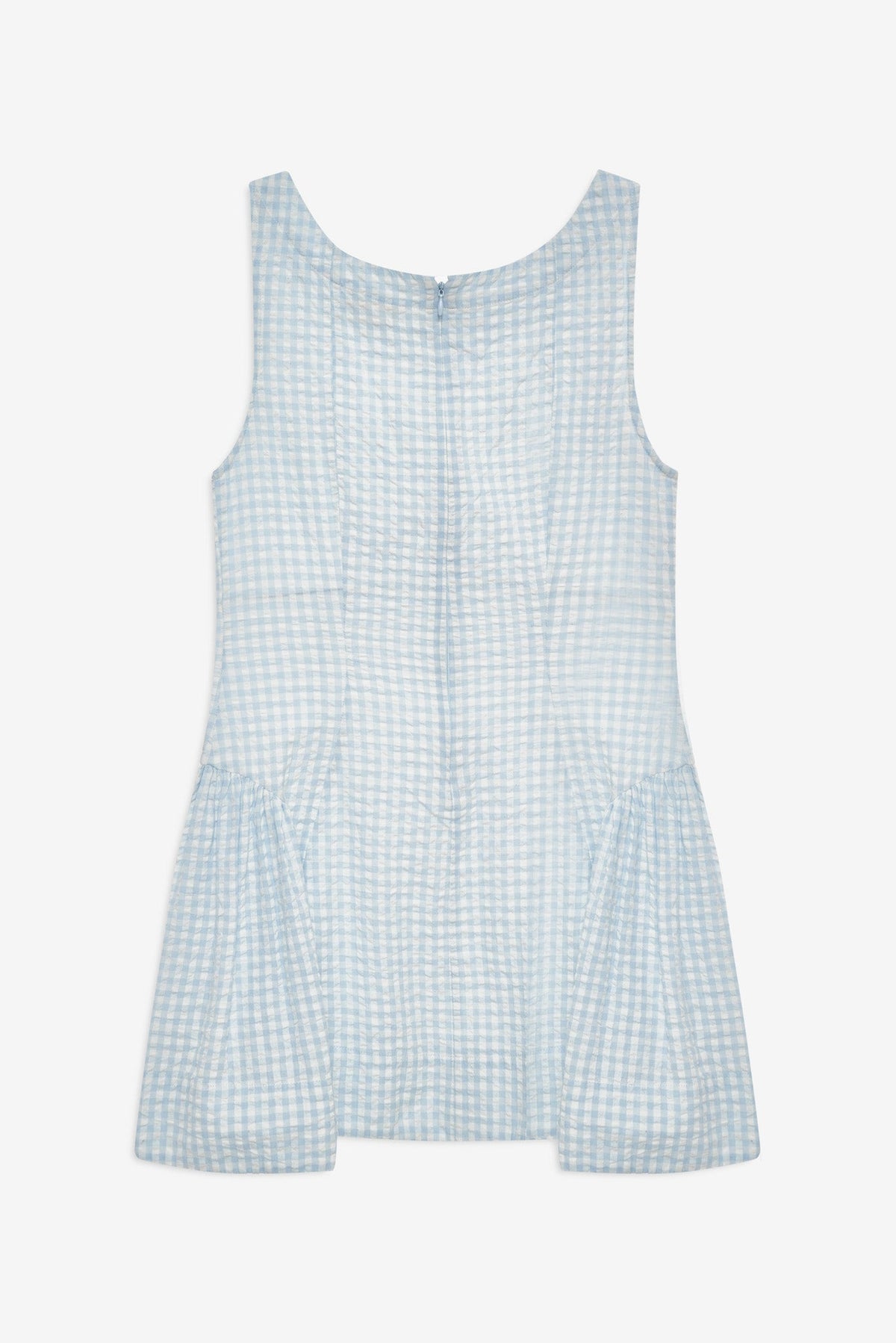 Scotch Bonnet Gingham Mini Dress Blue - For Love & Lemons