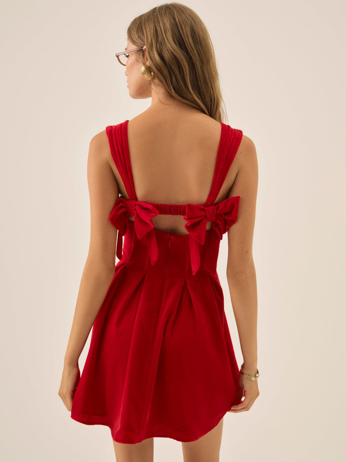 August Mini Dress Red - For Love & Lemons