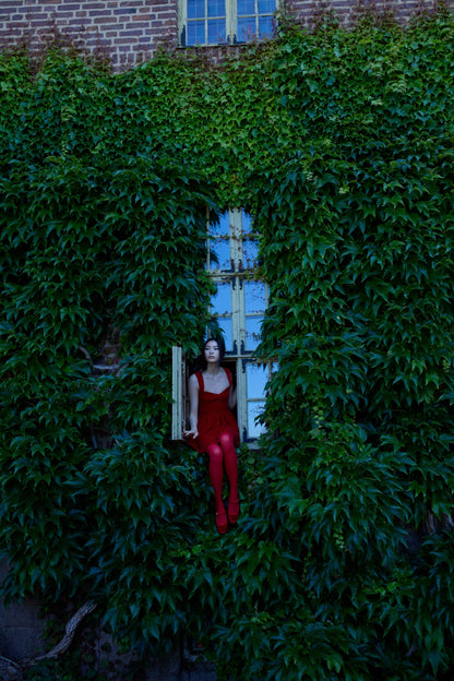 August Mini Dress Red - For Love & Lemons