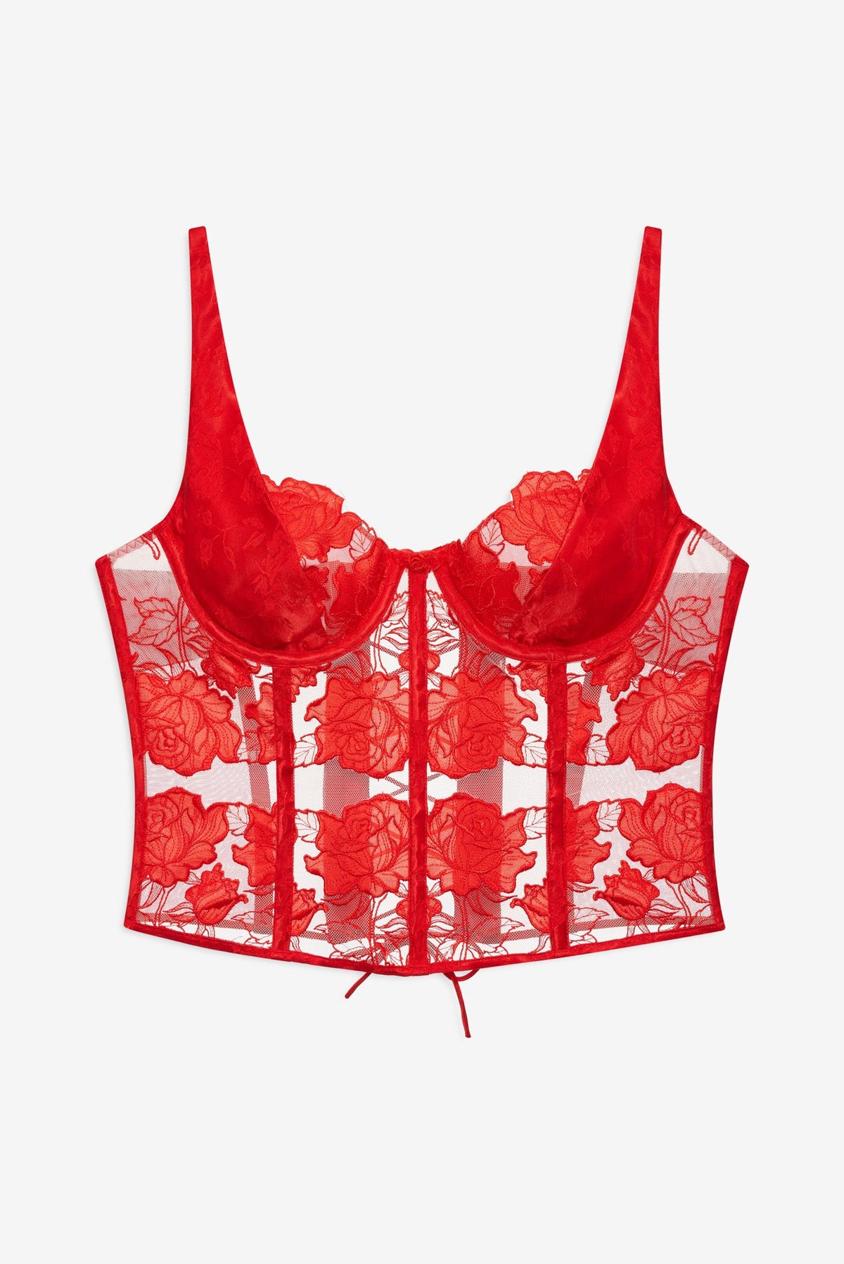 Love is a Rose Bustier Red - For Love & Lemons