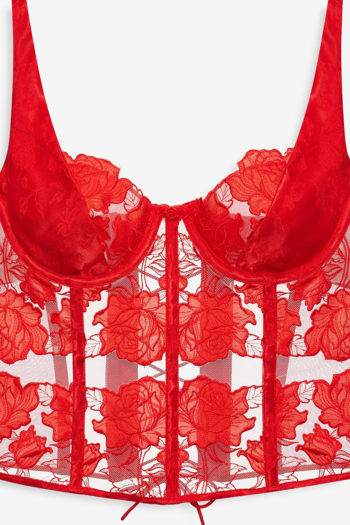 Love is a Rose Bustier Red - For Love & Lemons