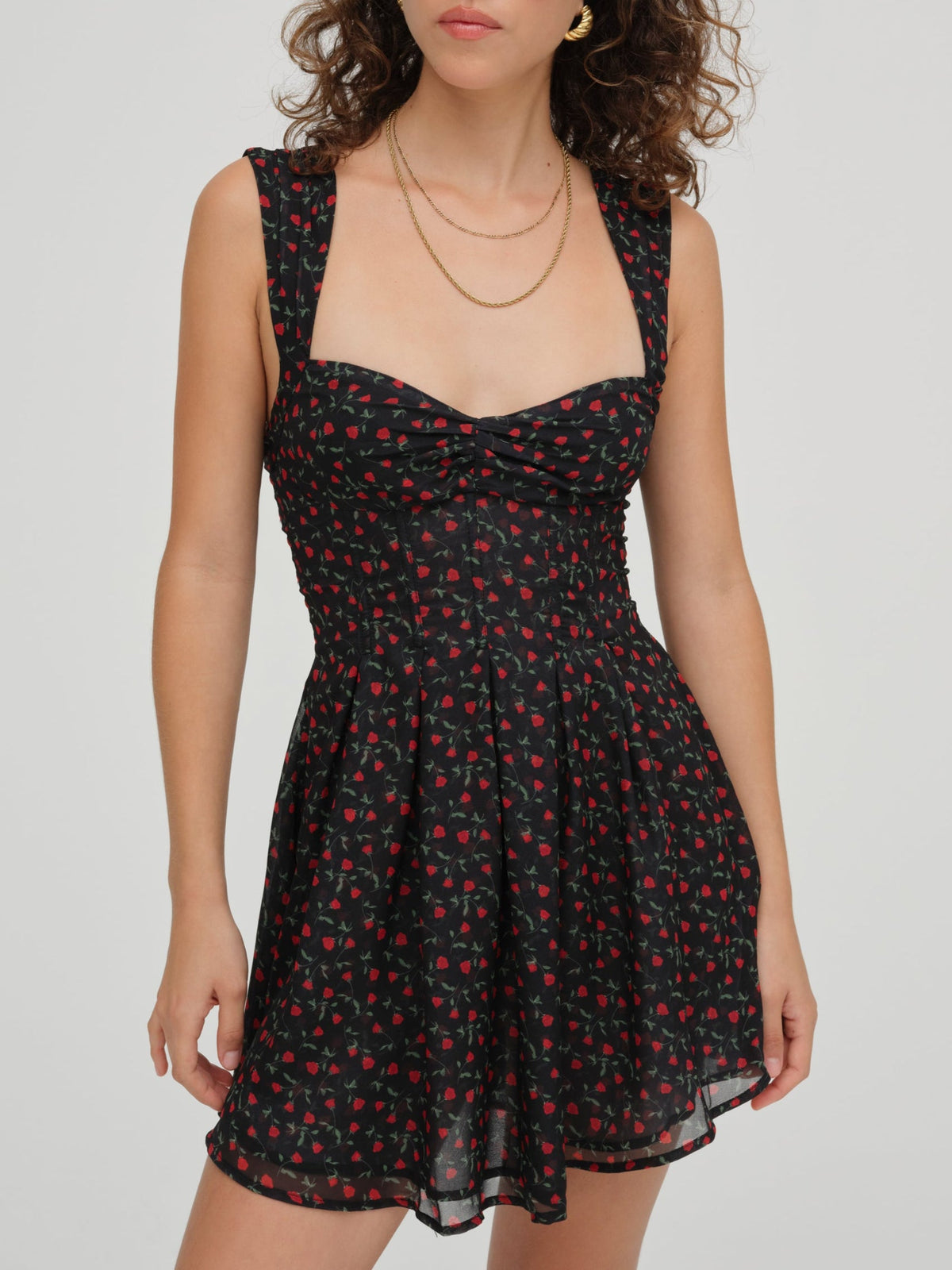 August Mini Dress Black - For Love & Lemons