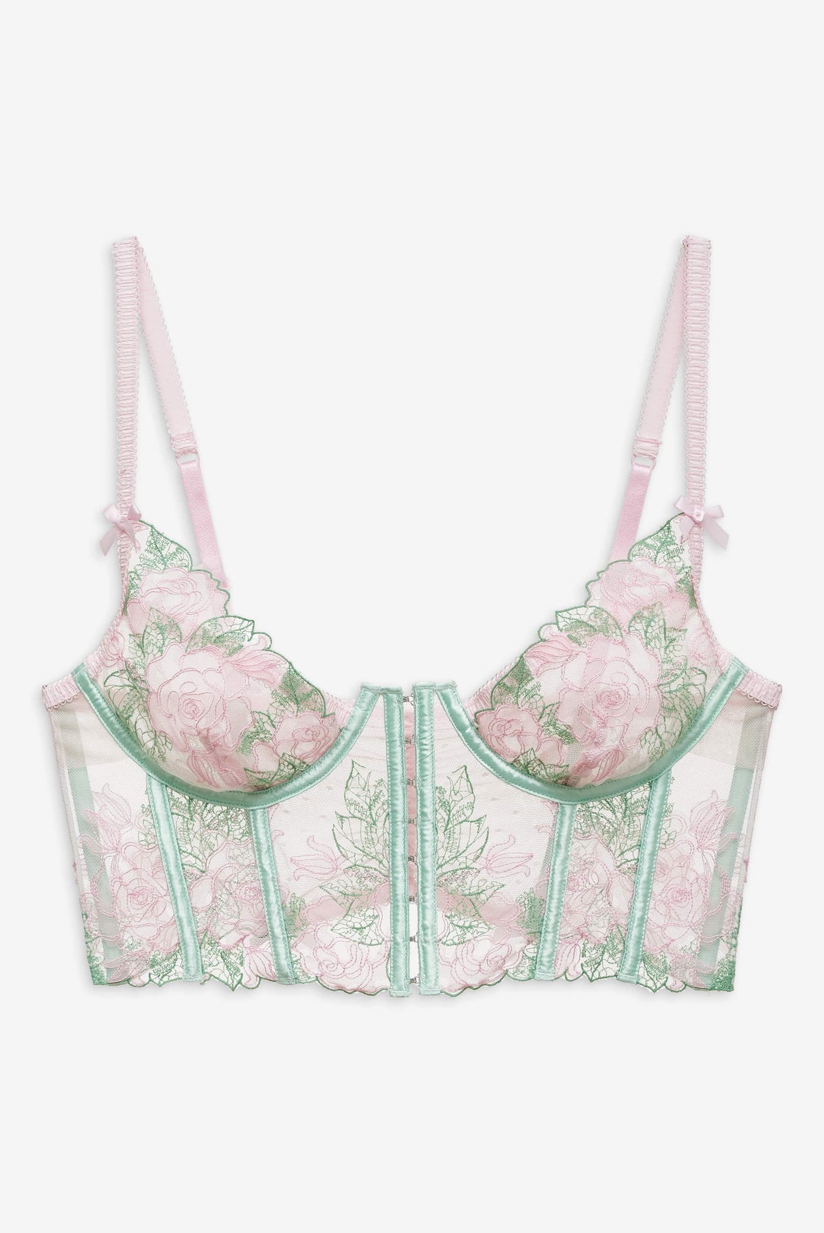 Love Story Bustier Green - For Love & Lemons