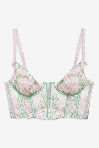 Love Story Bustier Green - For Love & Lemons