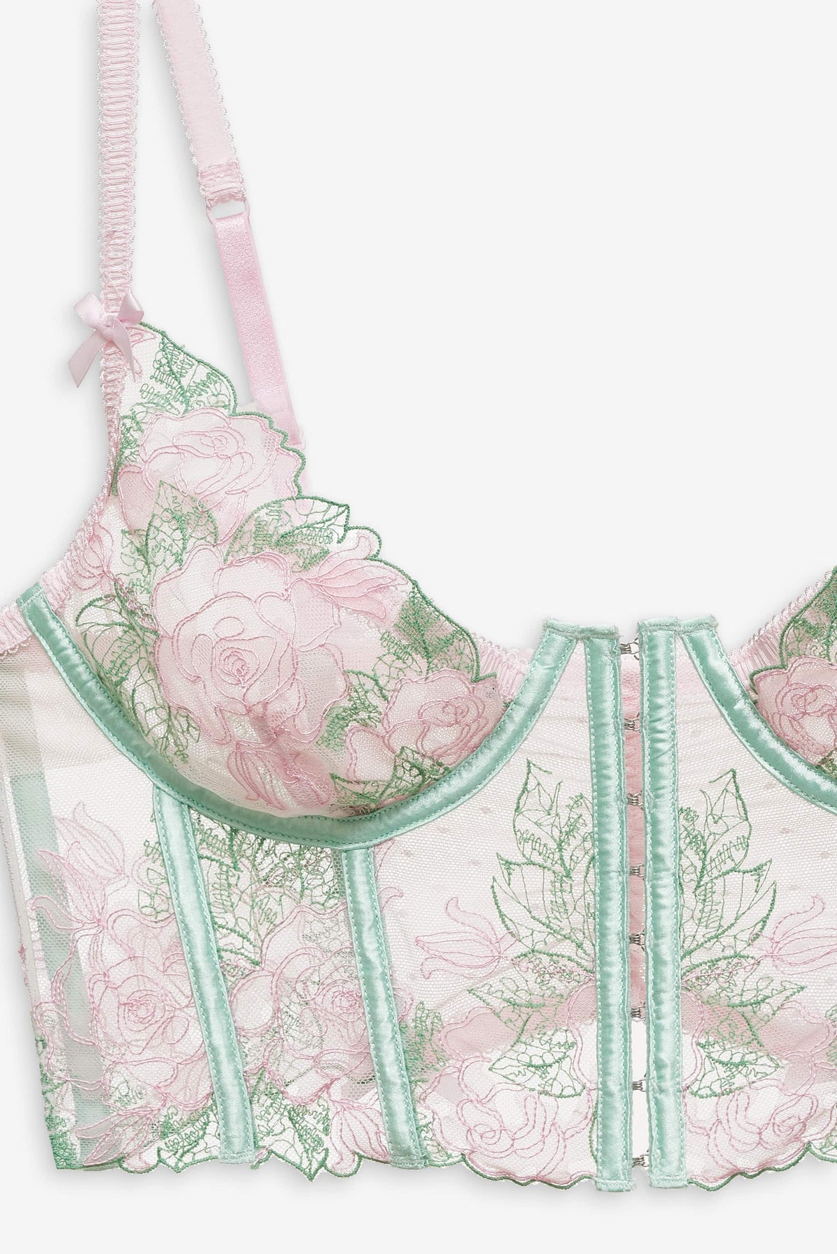 Love Story Bustier Green - For Love & Lemons