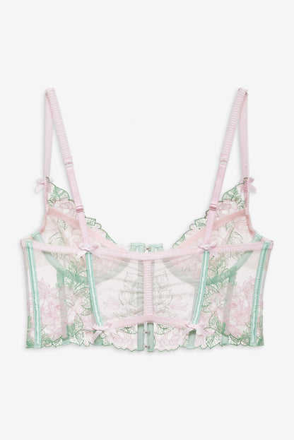 Love Story Bustier Green - For Love & Lemons