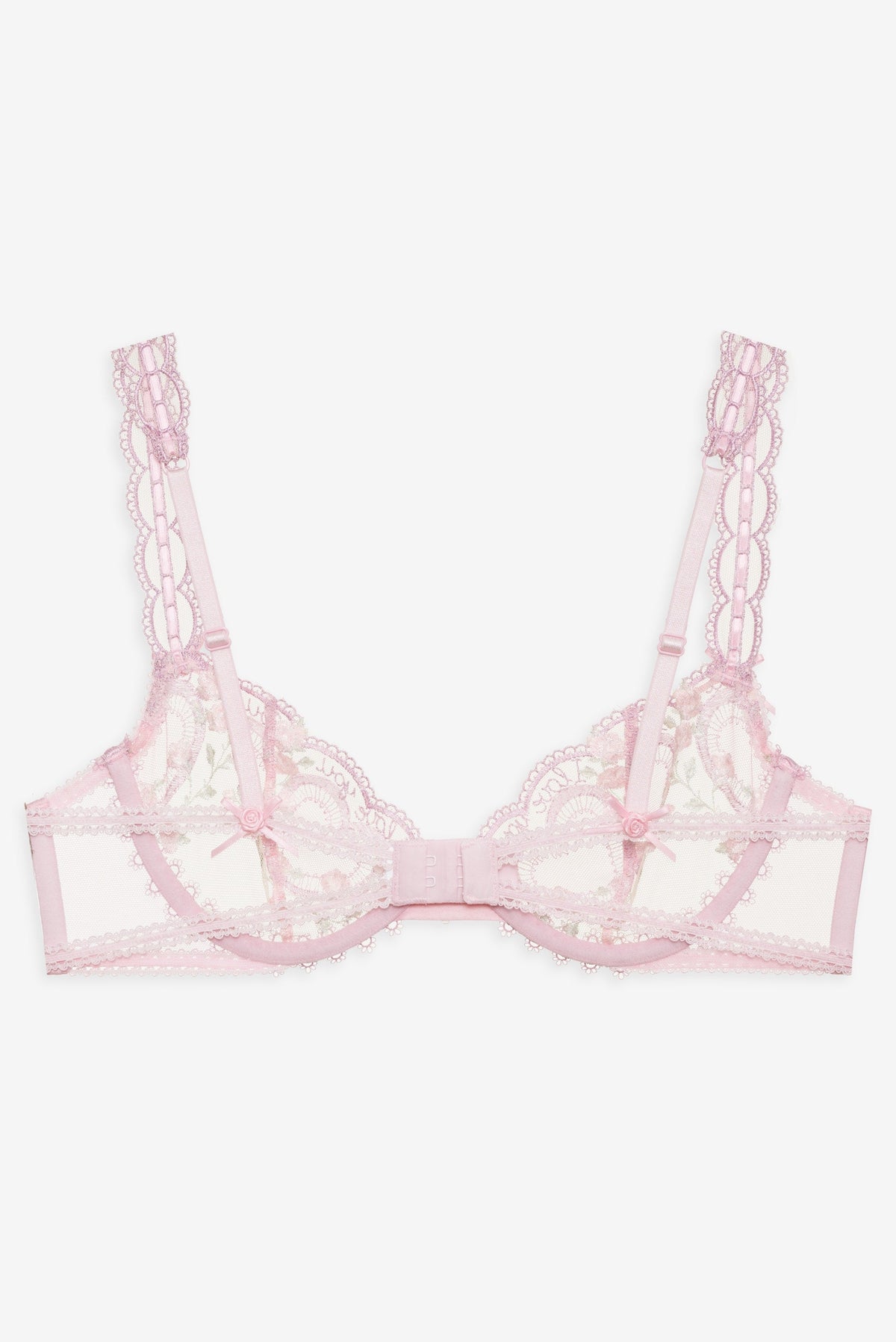 Ily Embroidered Underwire Bra Pink - For Love & Lemons