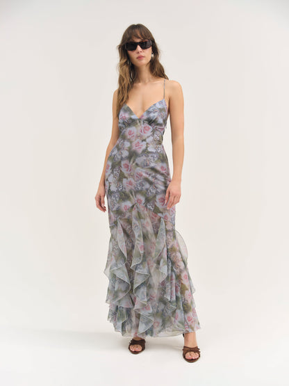 Elea Maxi Dress Purple - For Love & Lemons