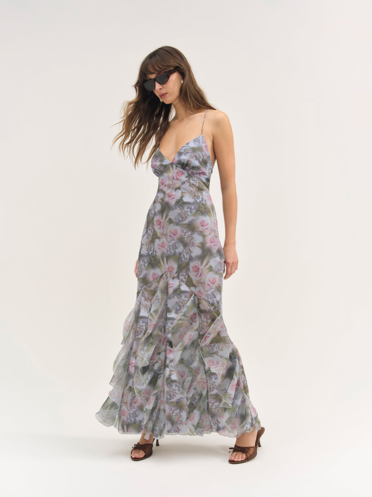 Elea Maxi Dress Purple - For Love & Lemons