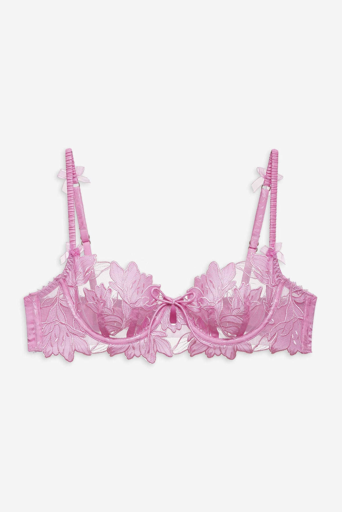 Maye Embroidered Underwire Bra Pink - For Love & Lemons