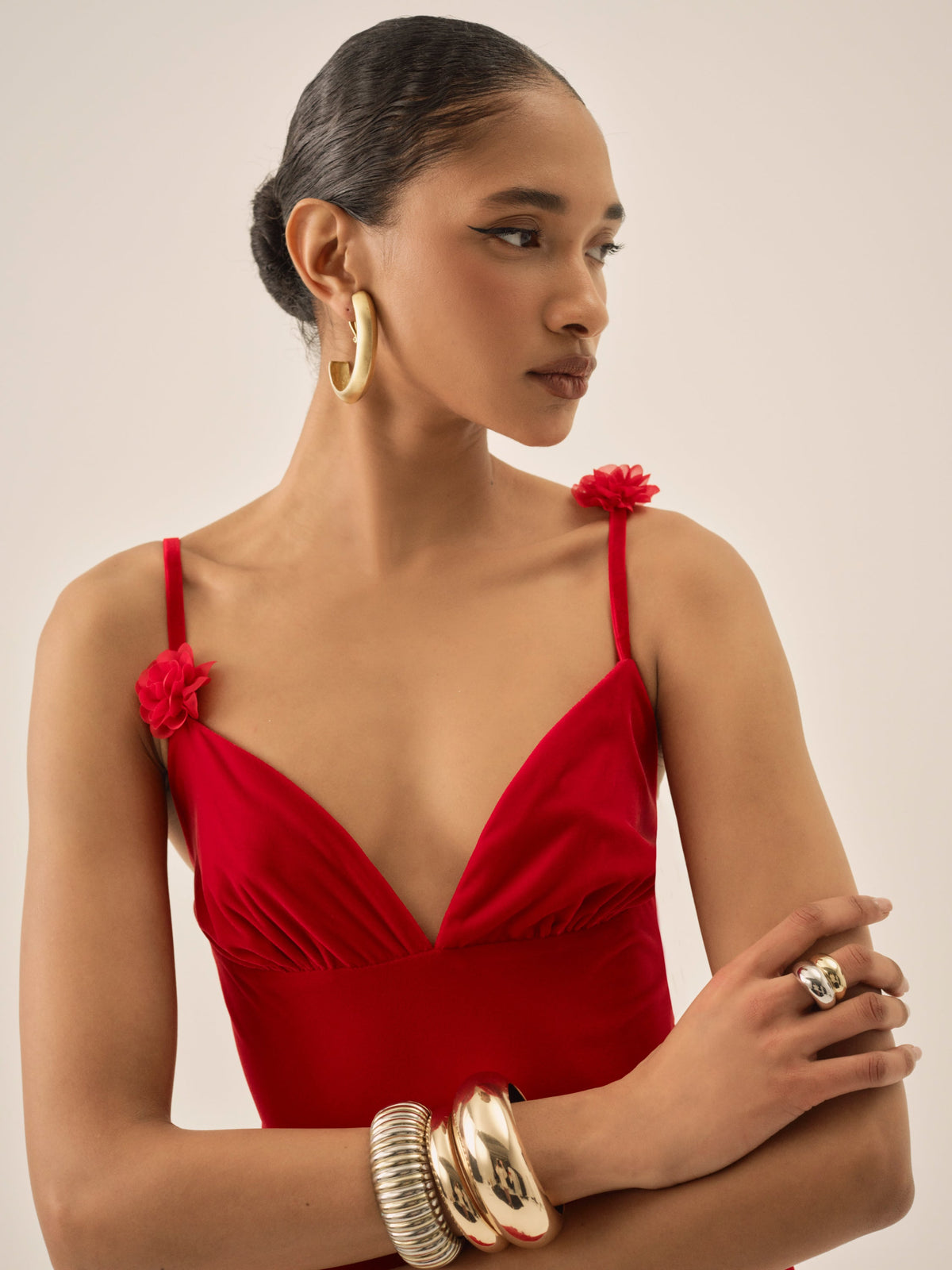 Huda Maxi Dress Red - For Love & Lemons