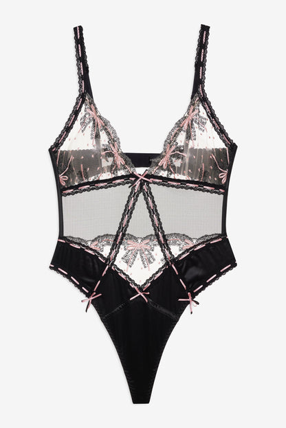 Love Letters Bodysuit Black - For Love & Lemons