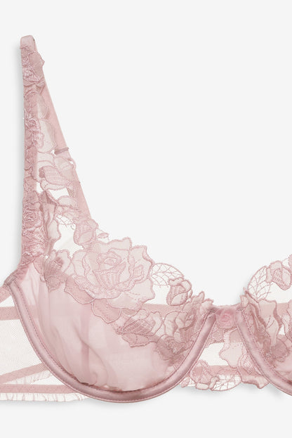 Blissful Blooms Underwire Bra Pink - For Love & Lemons