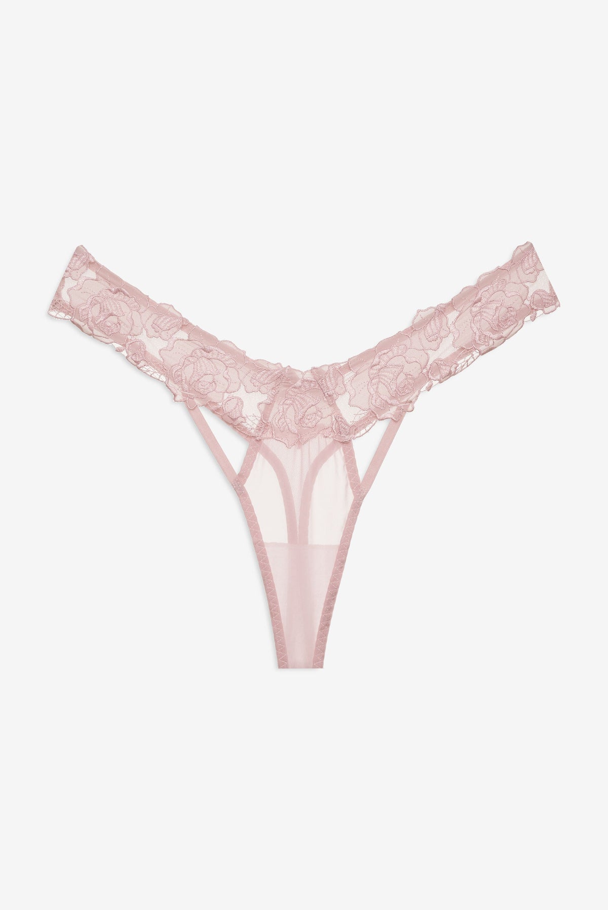 Blissful Blooms Thong Panty Pink - For Love & Lemons