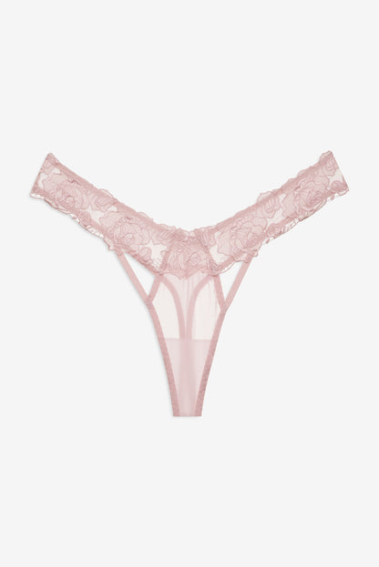Blissful Blooms Thong Panty Pink - For Love & Lemons