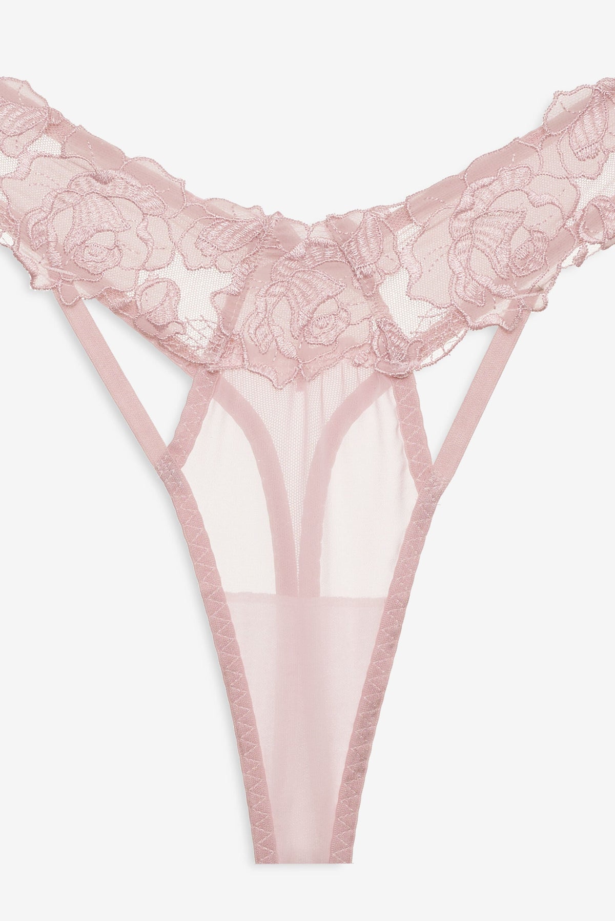 Blissful Blooms Thong Panty Pink - For Love & Lemons