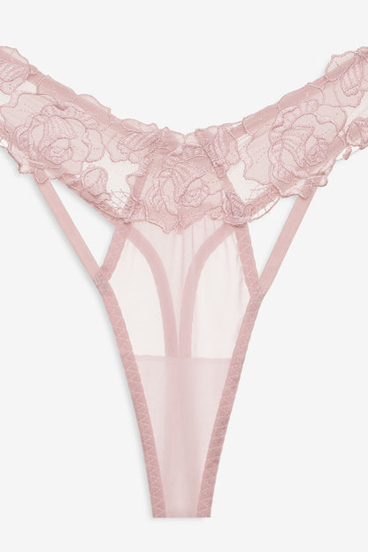 Blissful Blooms Thong Panty Pink - For Love & Lemons