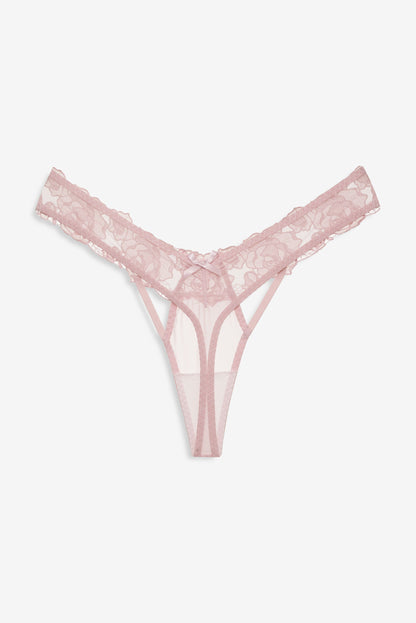 Blissful Blooms Thong Panty Pink - For Love & Lemons
