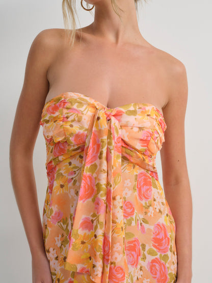 Teagan Mini Dress Yellow - For Love & Lemons