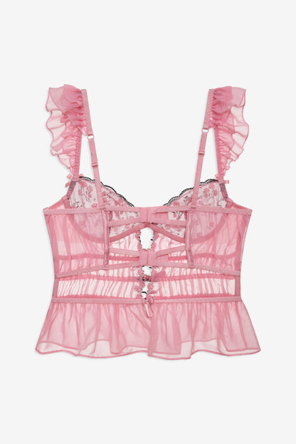 Rose Cluster Bustier Pink - For Love & Lemons