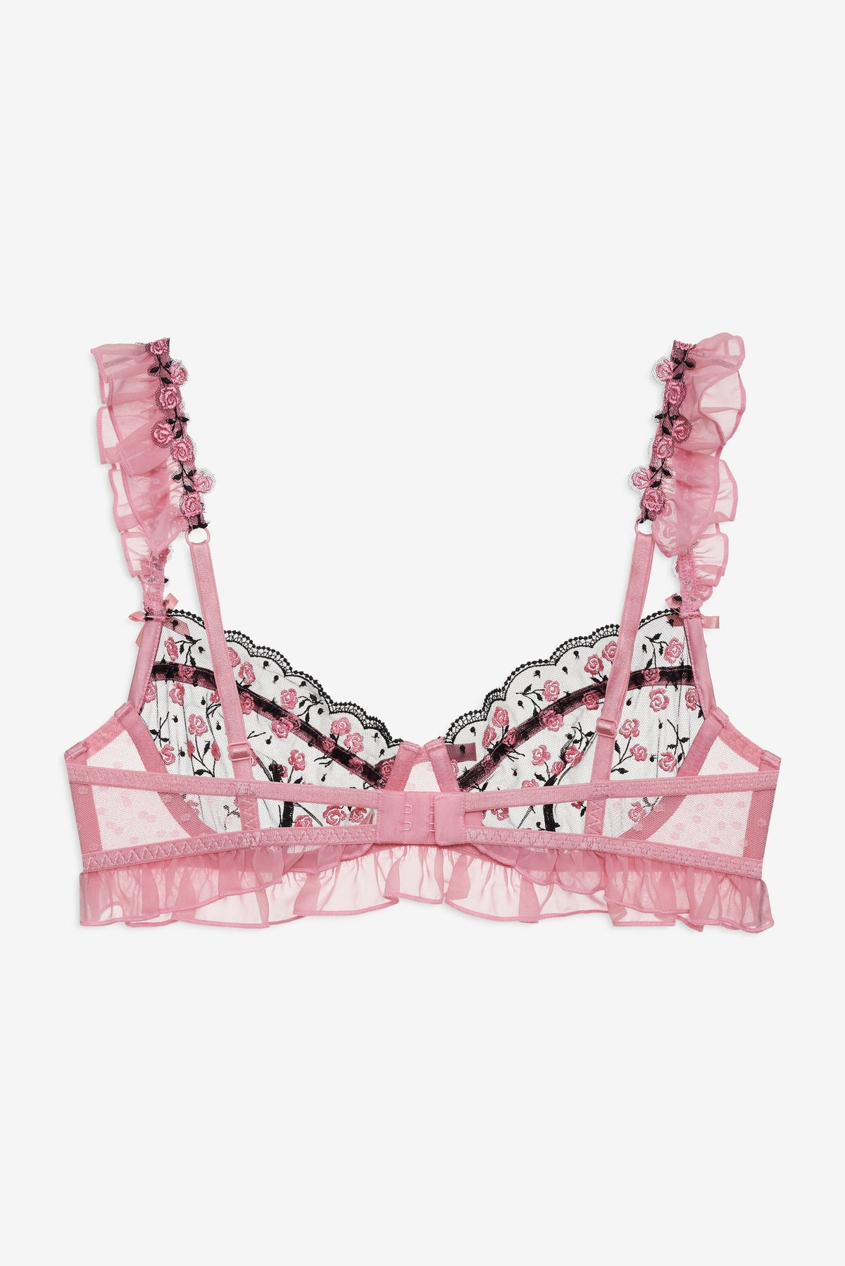 Rose Cluster Underwire Bra Pink - For Love & Lemons