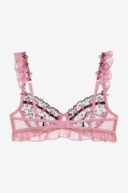 Rose Cluster Underwire Bra Pink - For Love & Lemons
