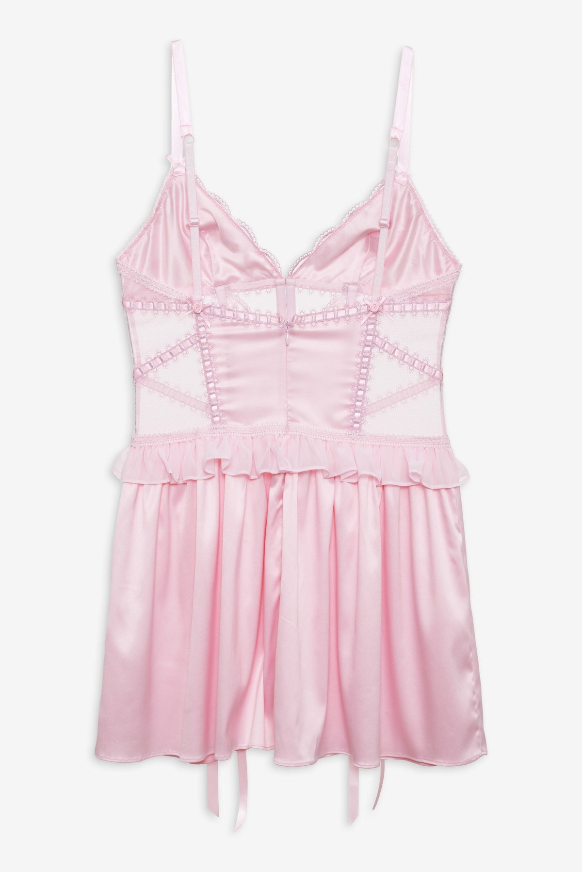 Ily Embroidered Slip Dress Pink - For Love & Lemons