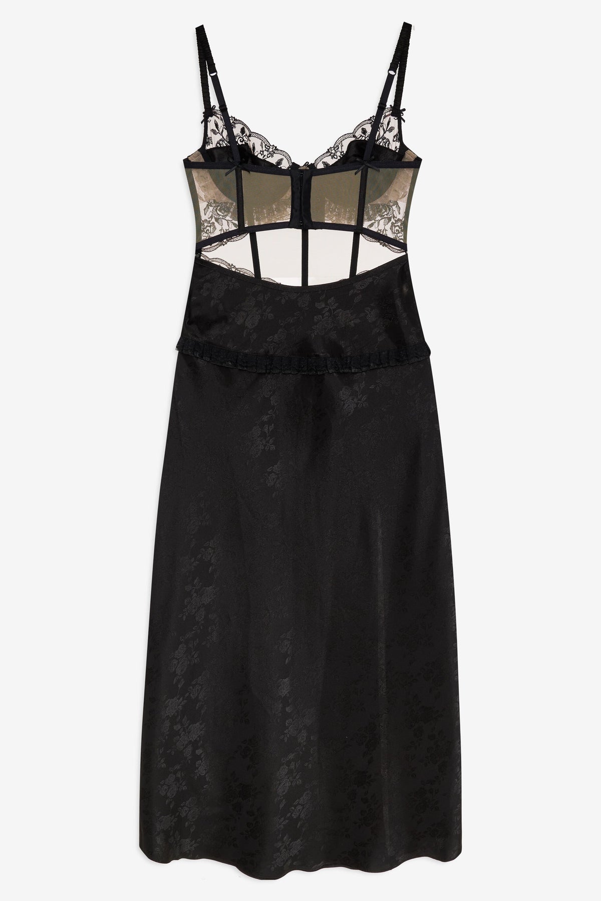 Sonia Maxi Slip Dress Black - For Love & Lemons