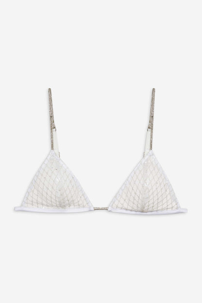 Glitter Bralette White - For Love & Lemons