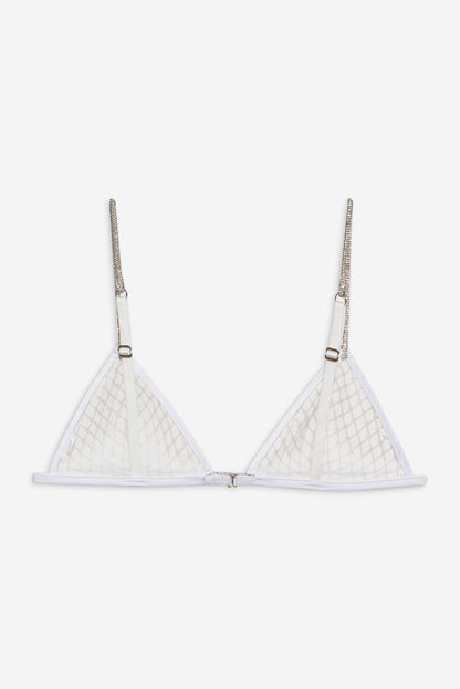 Glitter Bralette White - For Love & Lemons