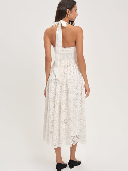 Lakeside Midi Dress Cream - For Love & Lemons