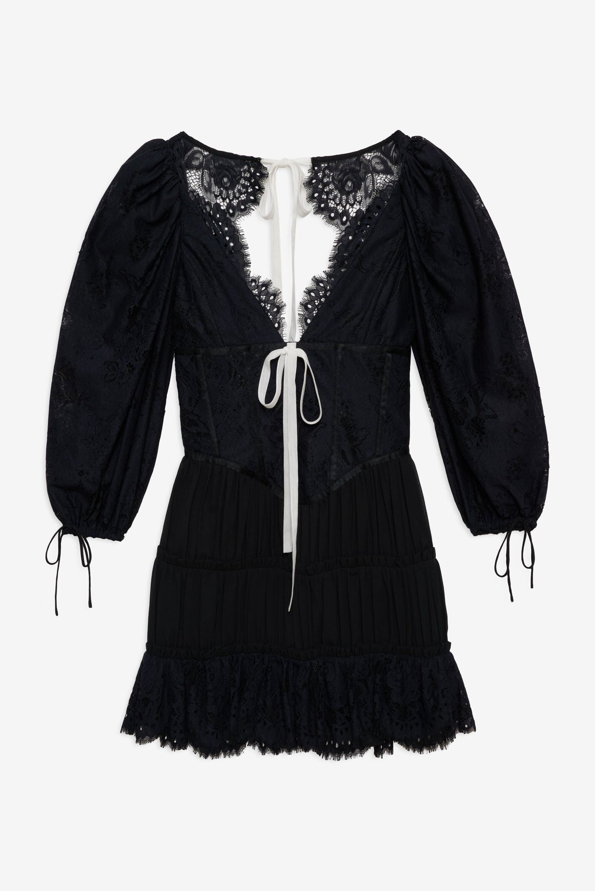 Ellis Mini Dress Black - For Love & Lemons