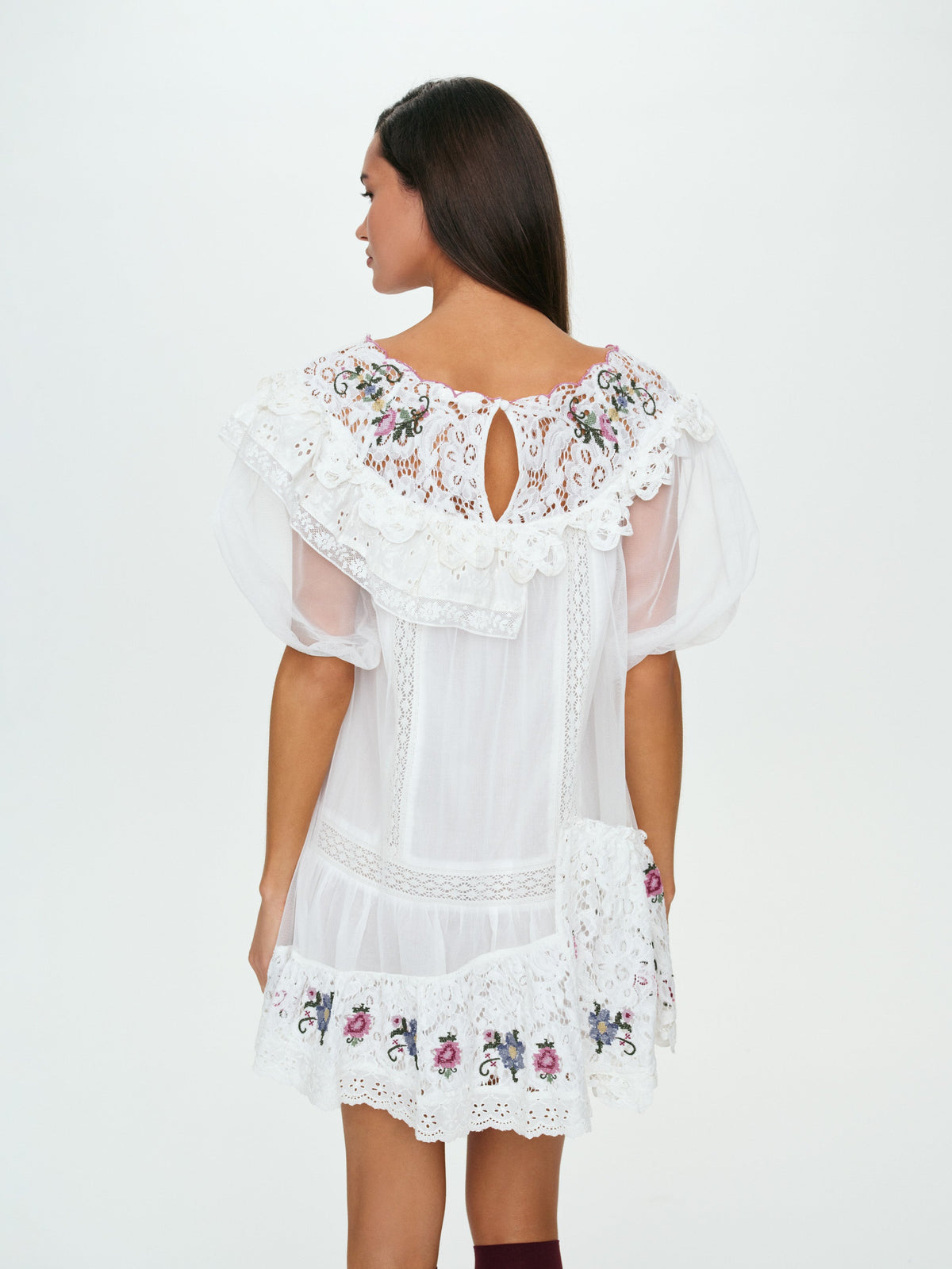 Kelly Mini Dress White - For Love & Lemons
