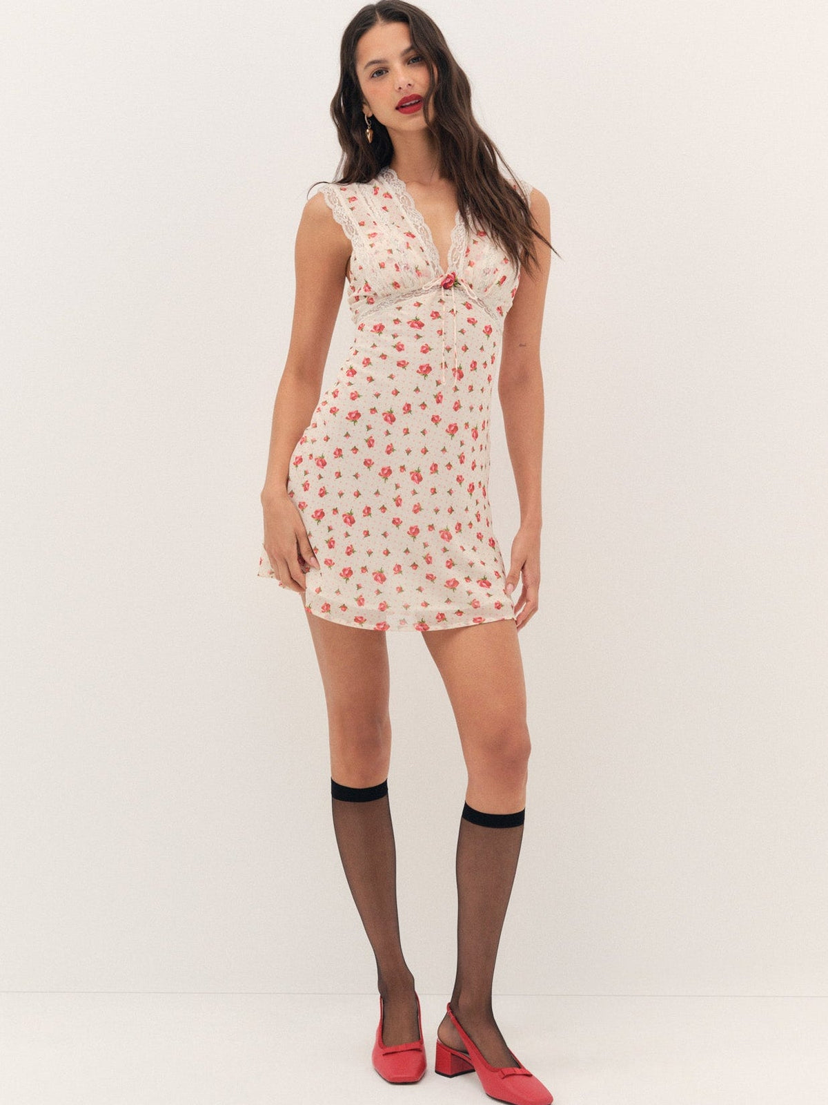 Leah Slip Dress Cream - For Love & Lemons