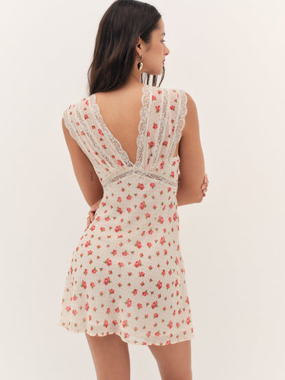 Leah Slip Dress Cream - For Love & Lemons