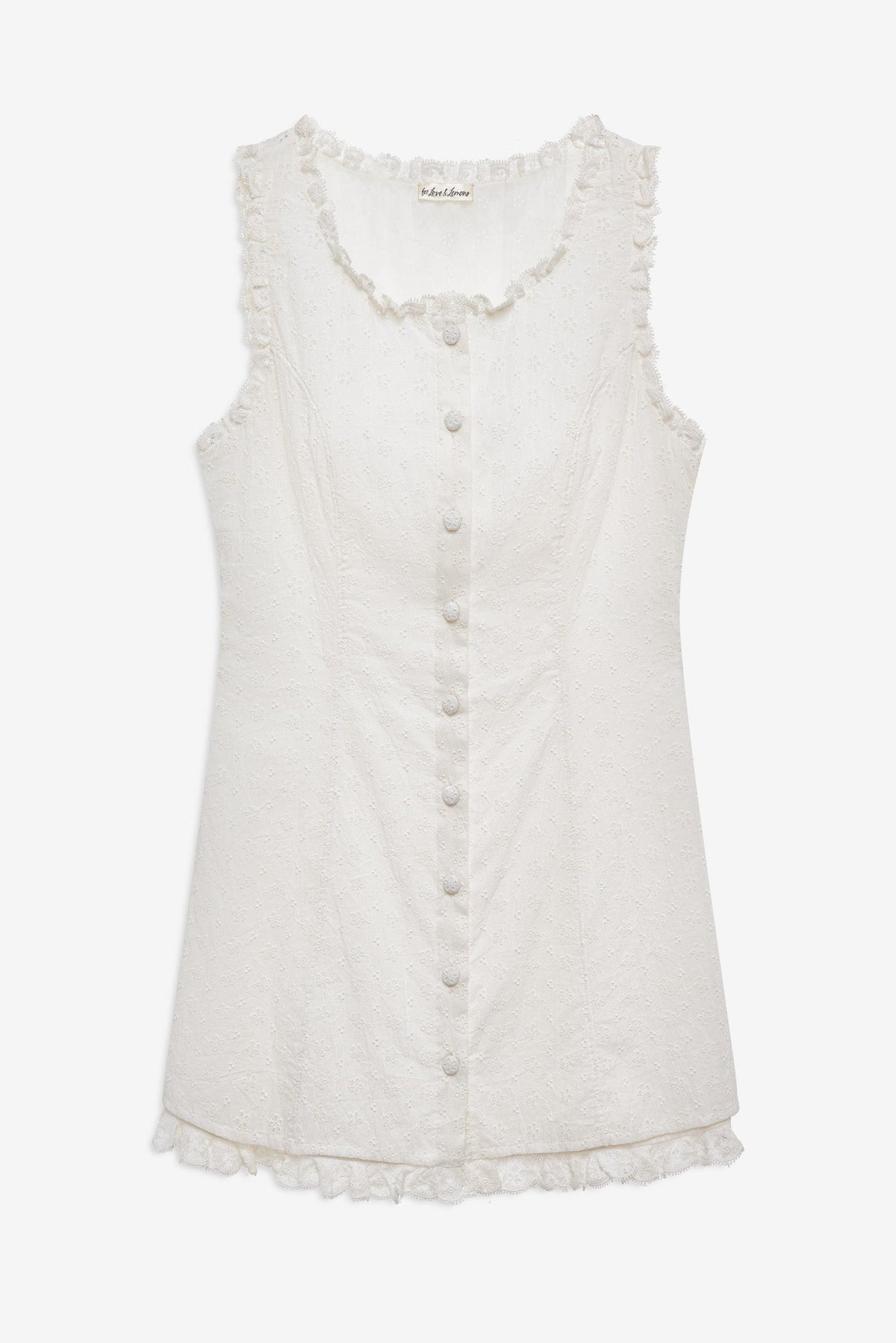 Susie Eyelet Mini Dress White - For Love & Lemons