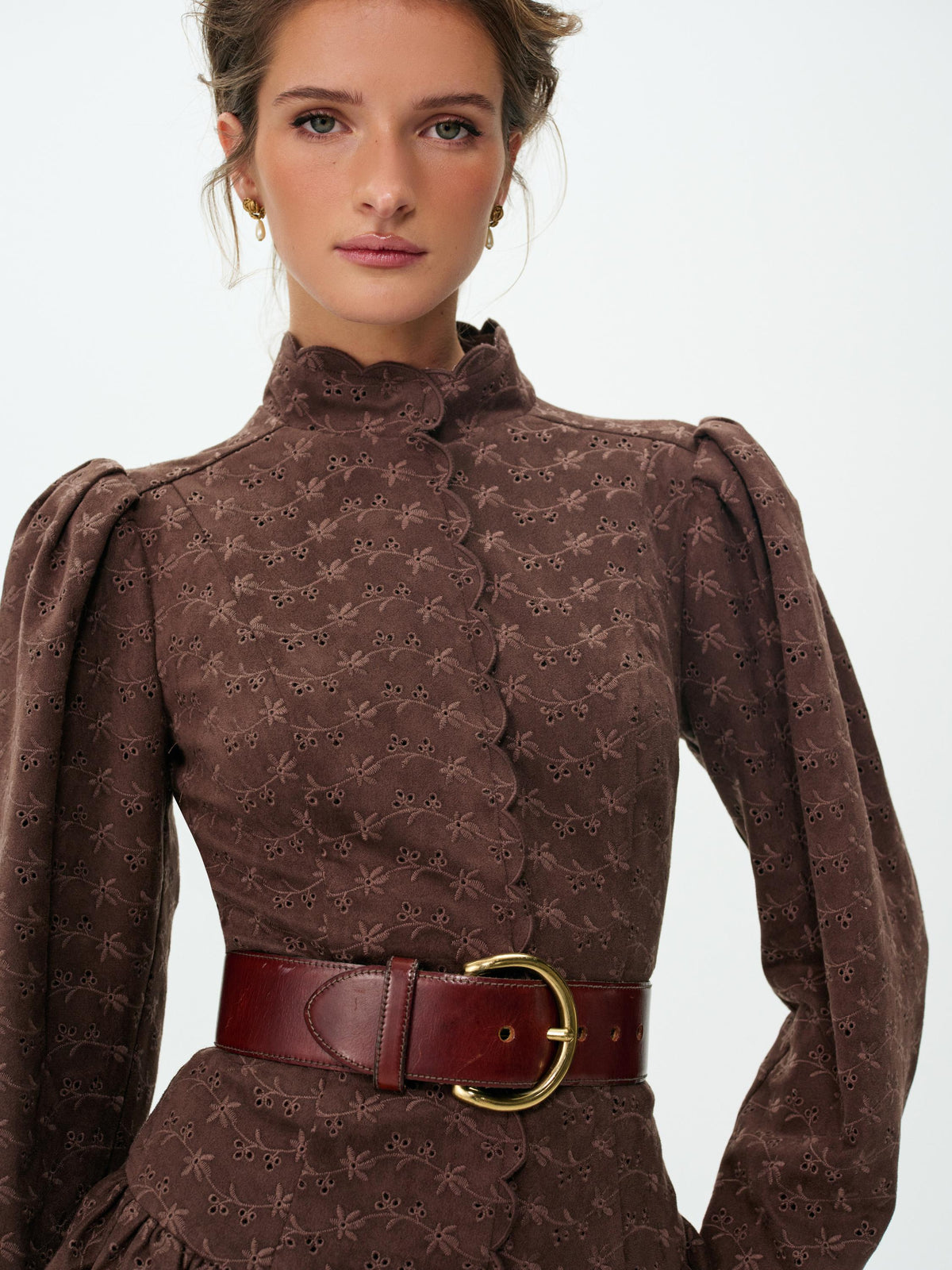 Sandy Mini Dress Brown - For Love & Lemons