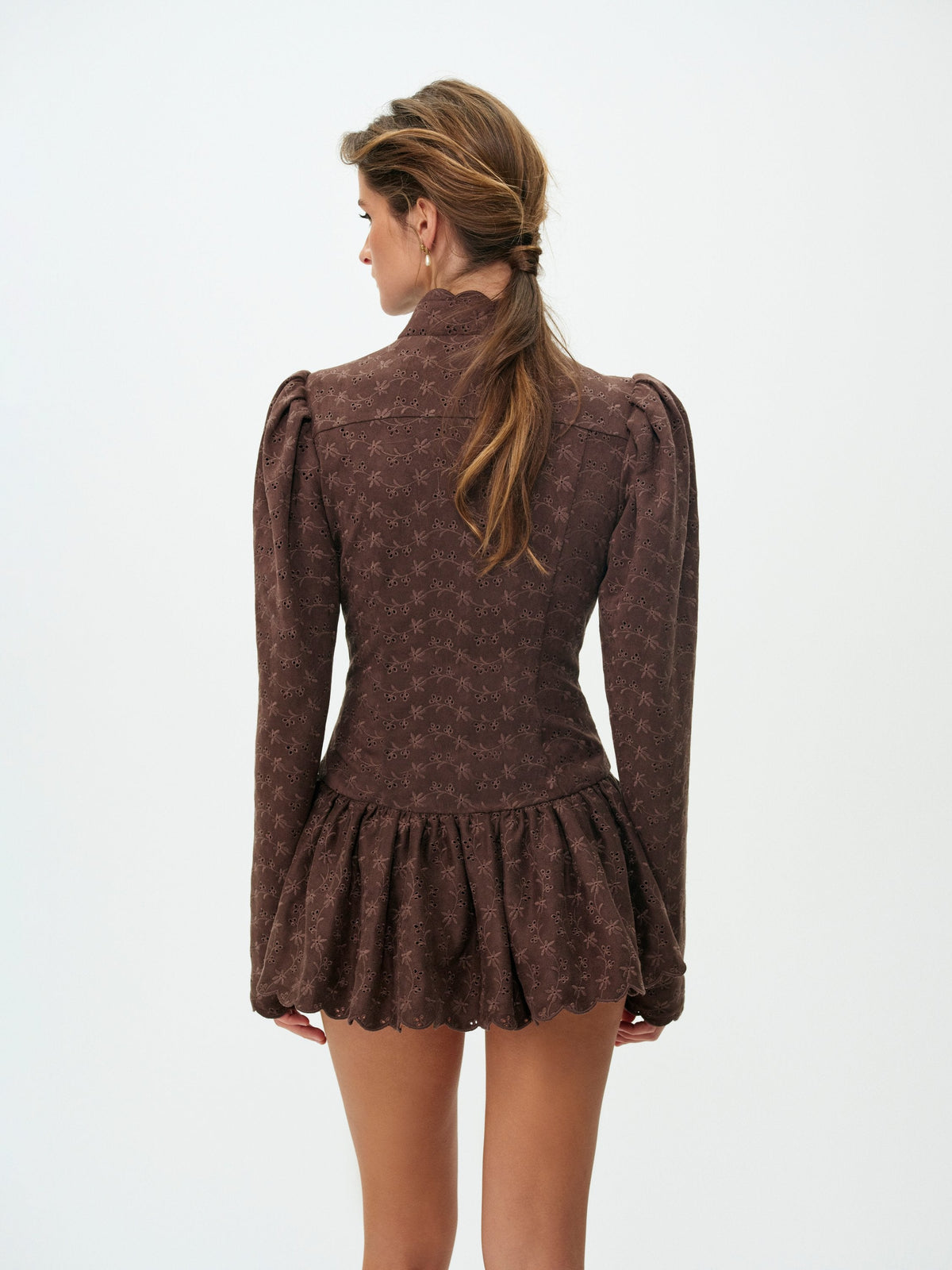 Sandy Mini Dress Brown - For Love & Lemons
