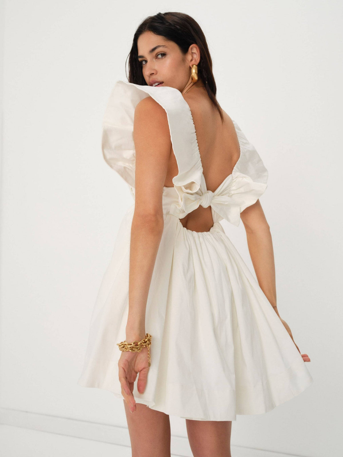 Clementine Mini Dress White - For Love & Lemons